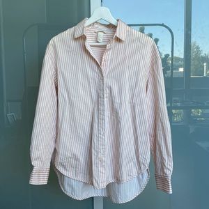Pink & White Button Down